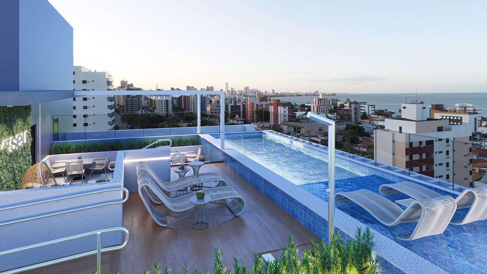 Apartamento com 1 dormitório à venda, 29 m² por R$ 337.400,00 - Manaíra - João Pessoa/PB