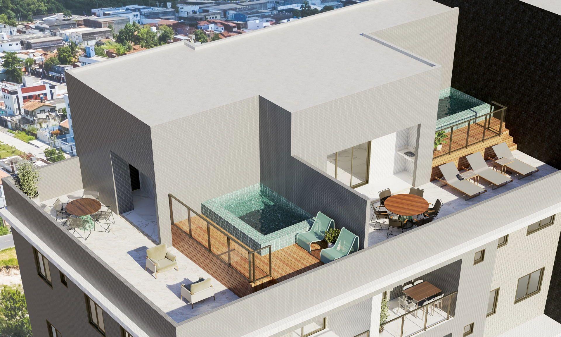 Apartamento com 3 dormitórios à venda sendo 2 suítes, 78.13 m² por - R$ 685.669,14 - Bessa - João Pessoa/PB