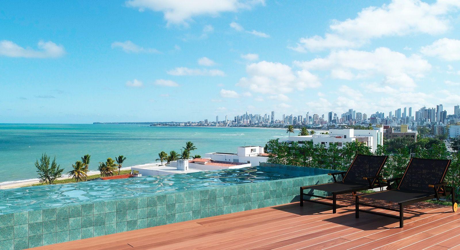 Flat com 1 dormitório à venda, 29 m² por R$ 400.000,00 - Jardim Oceania - João Pessoa/PB