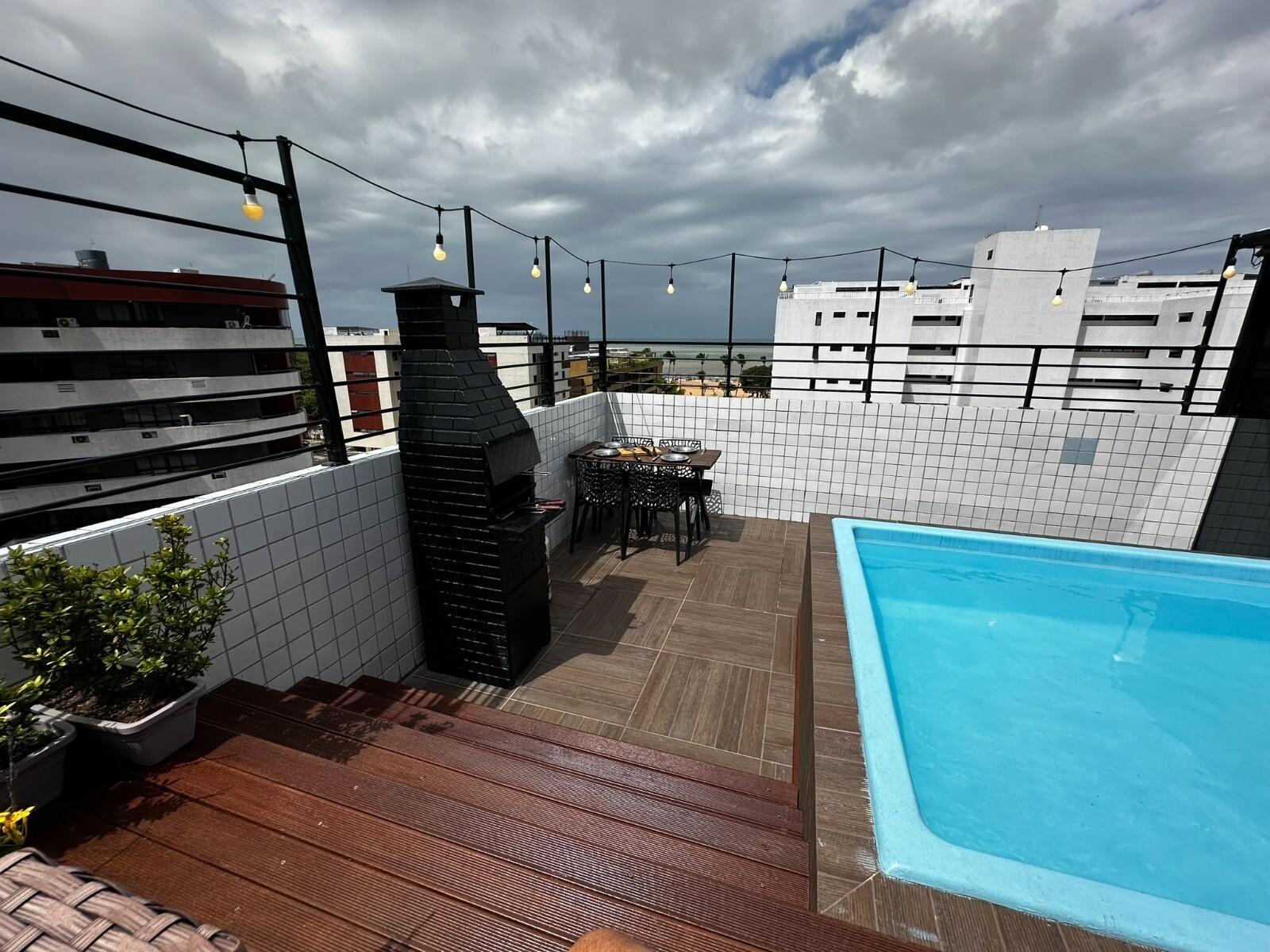 Cobertura com 2 dormitórios à venda, 96 m² por R$ 930.000,00 - Cabo Branco - João Pessoa/PB