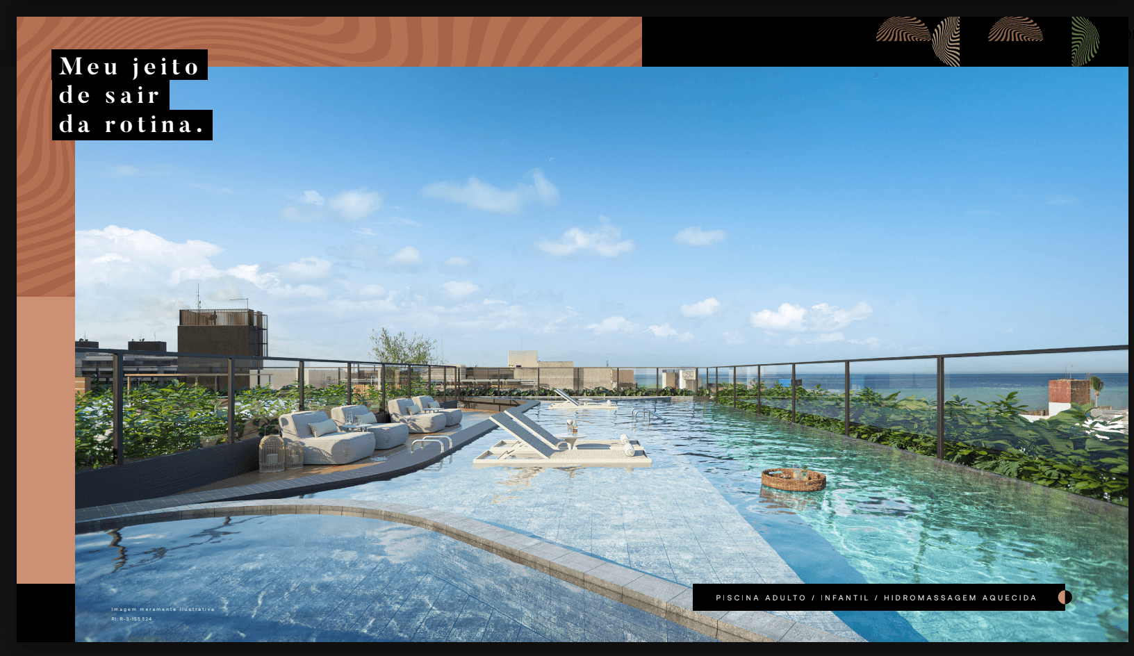 Flat de repasse no Jardim Oceania com piscina, sacada, perto da praia e ótima rentabilidade