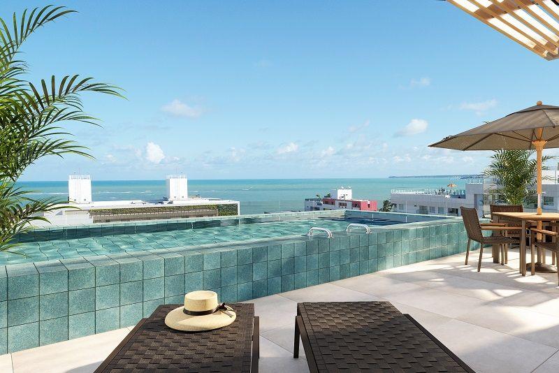 Flat com 1 dormitório à venda, 21 m² por R$ 345.000,00 - Bessa - João Pessoa/PB