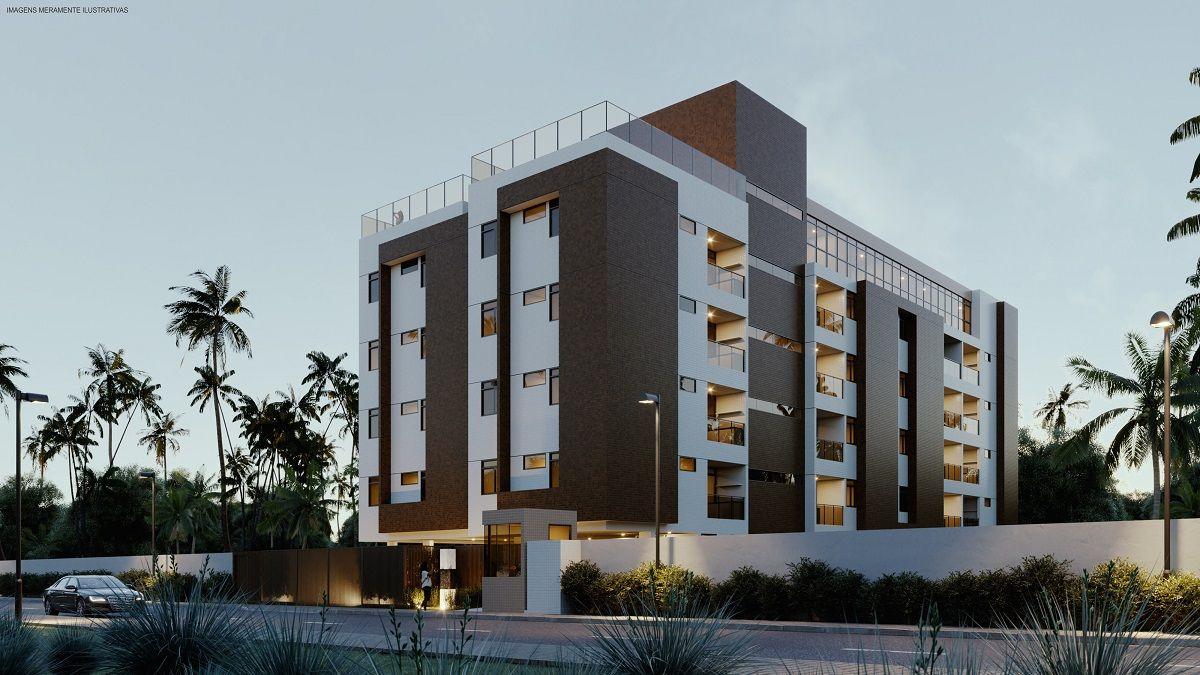 Apartamento com 2 dormitórios à venda, 60 m² por R$ 372.062,00 - Praia Formosa - Cabedelo/PB