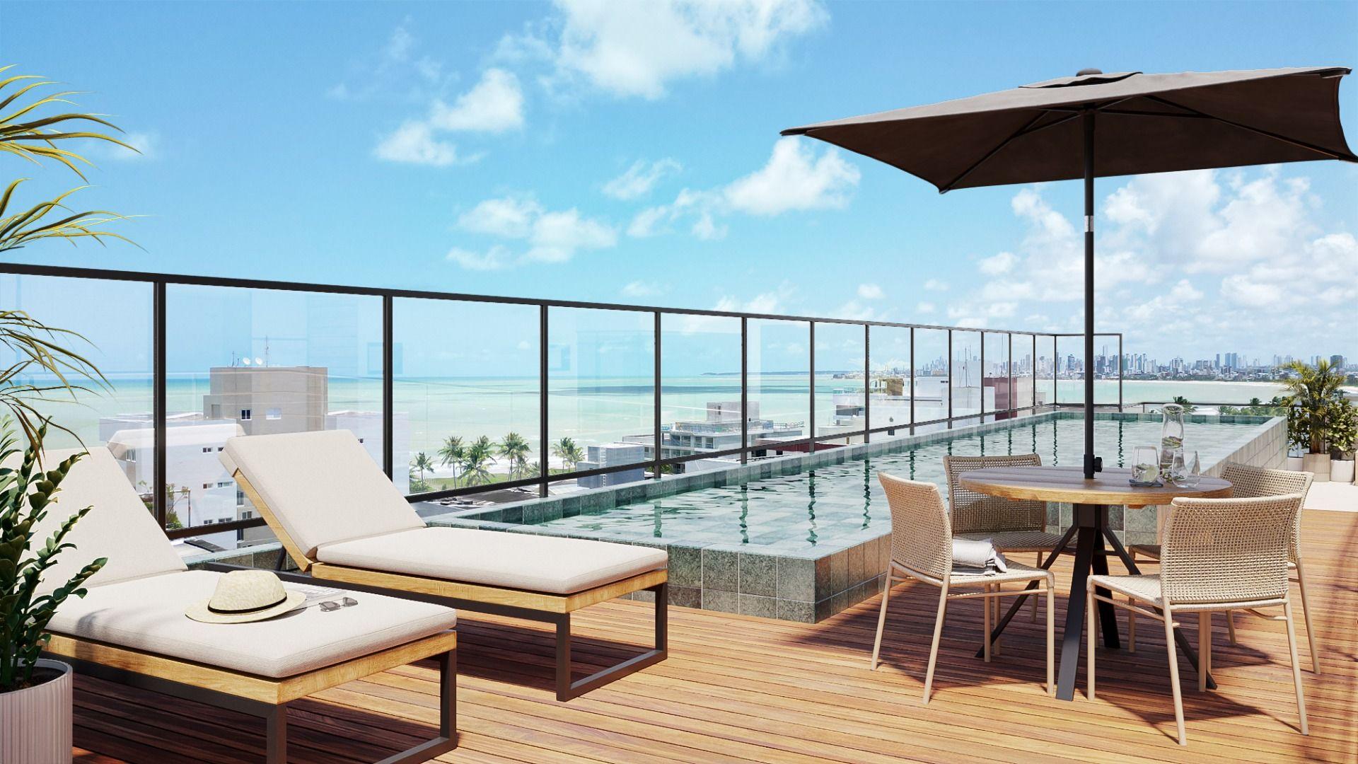 Flat com 1 dormitório à venda, 22 m² por R$ 250.000,00 - Intermares - Cabedelo/PB