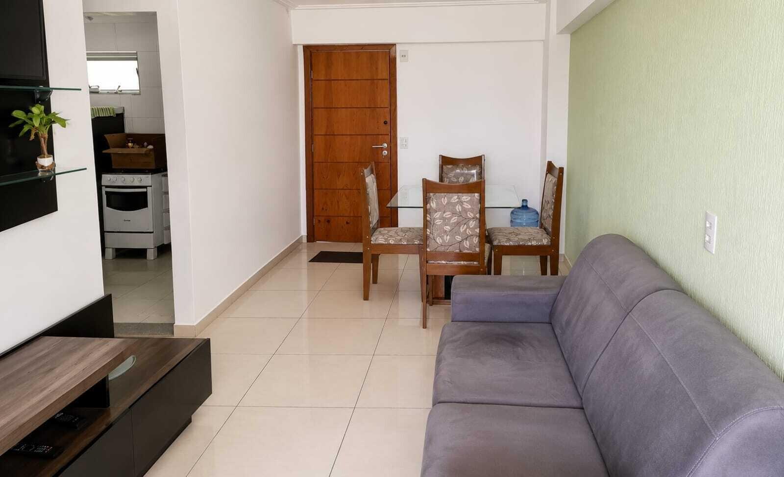 Apartamento semi-mobiliado com 2 dormitórios 200 m do mar, João Pessoa